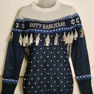 Hanukkah sweater dress